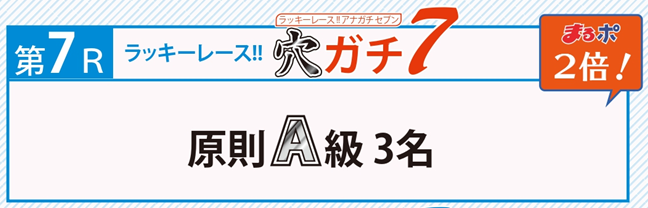 ラッキーレース！！穴ガチ7